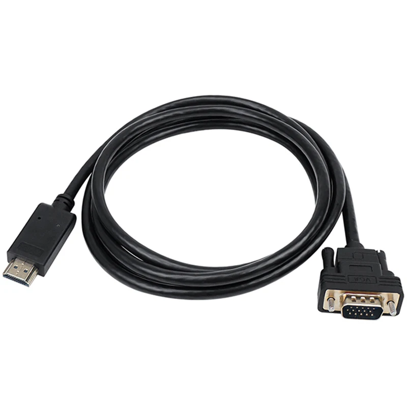 Amkle HDMI в VGA Кабель-адаптер HDMI штекер в VGA штекер 1080P видео конвертер кабель для HDTV ПК компьютер ноутбук планшет проектор