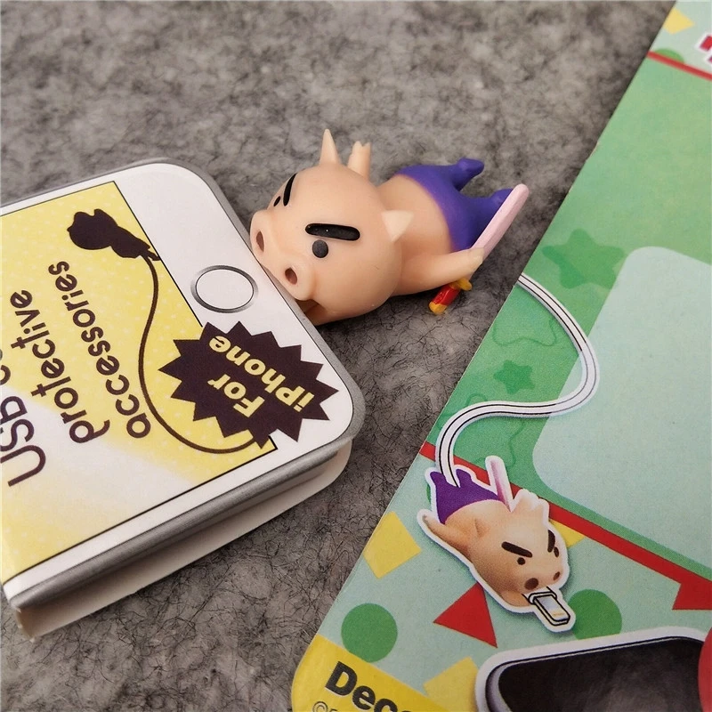 

Cartoon Dragon Ball Cable Biting Phone Protector for iPhone Toy Funny Characters Anime Character Cable Biting Animals - TOY145-1