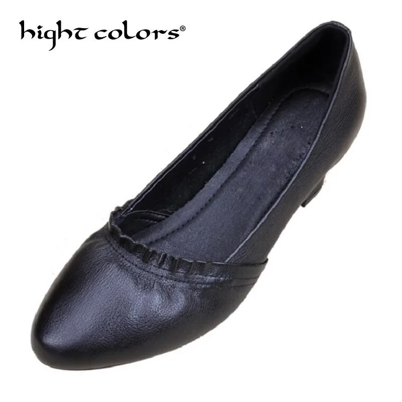 

Size 35~40 Woman Shoes Genuine Leather Thick High Heels Women Pumps Shallow Mouth Women's Work Shoe Pointed Toe Casual Shoes
