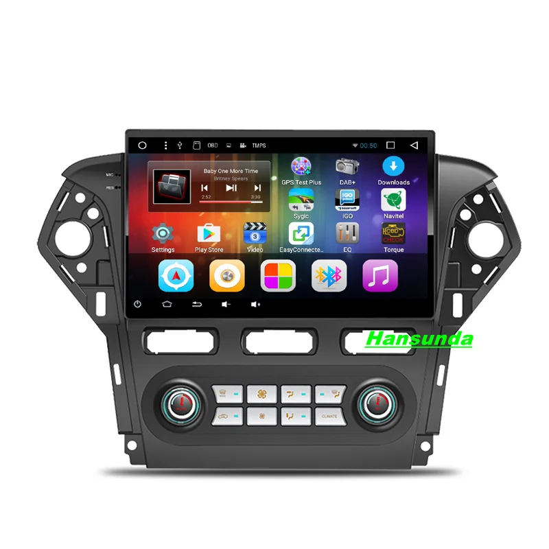 Clearance Free Shipping Android 6.0 car gps multimedia video radio player in dash for Ford Mondeo 2007-2013 years car navigaton stereo 0
