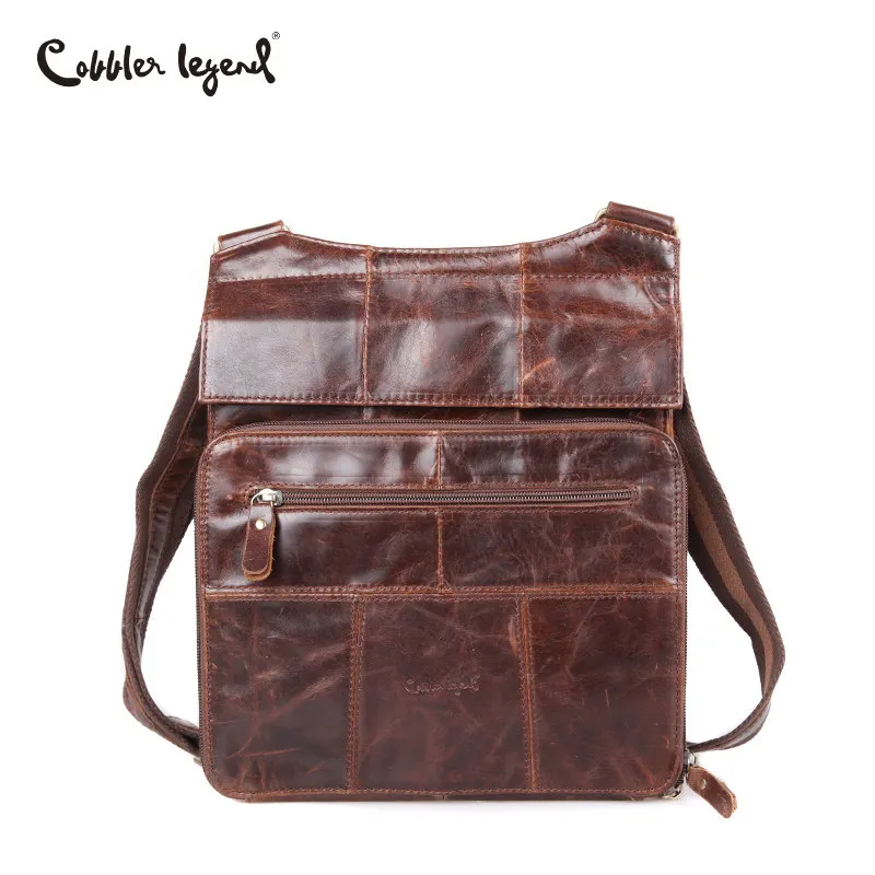 Versatile Top Cow Genuine leather men messenger bags Casual Shoulder