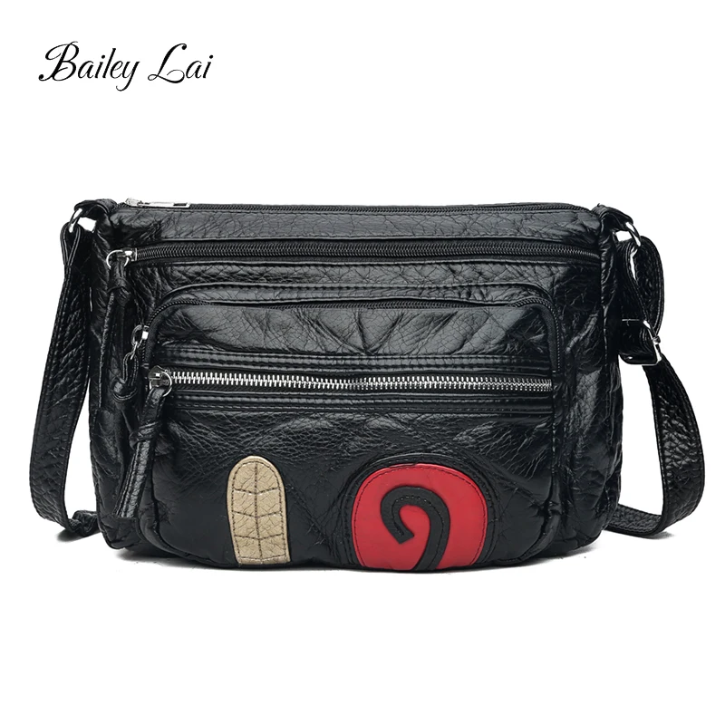 OLD TANG Fashion Multi Zipper Women Handbag Female Designer Bag Pu Leather Messenger bag Shoulder Small square package