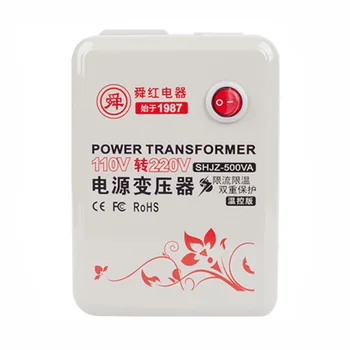 

500W Transformer 110v to 220v abroad United States Japan Taiwan voltage converter transformer socket
