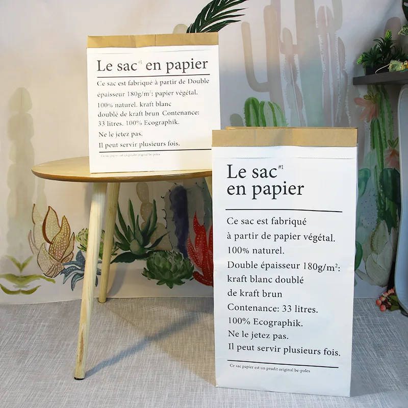 LF Sxsounai ثلاثة الأبعاد نوع كرافت ورقة حقيبة الإبداعية المنزل التشطيب حقيبة تشكيلة زهور حقيبة التخزين سطح المكتب الديكور