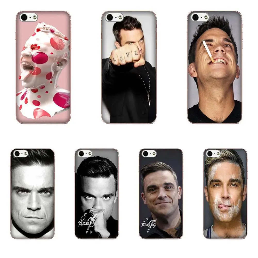 Robbie Williams Coque Soft Phone Transparent For Apple iPhone 4 4S 5 5C 5S SE 6 6S 7 8 Plus X XS Max XR | Мобильные телефоны и