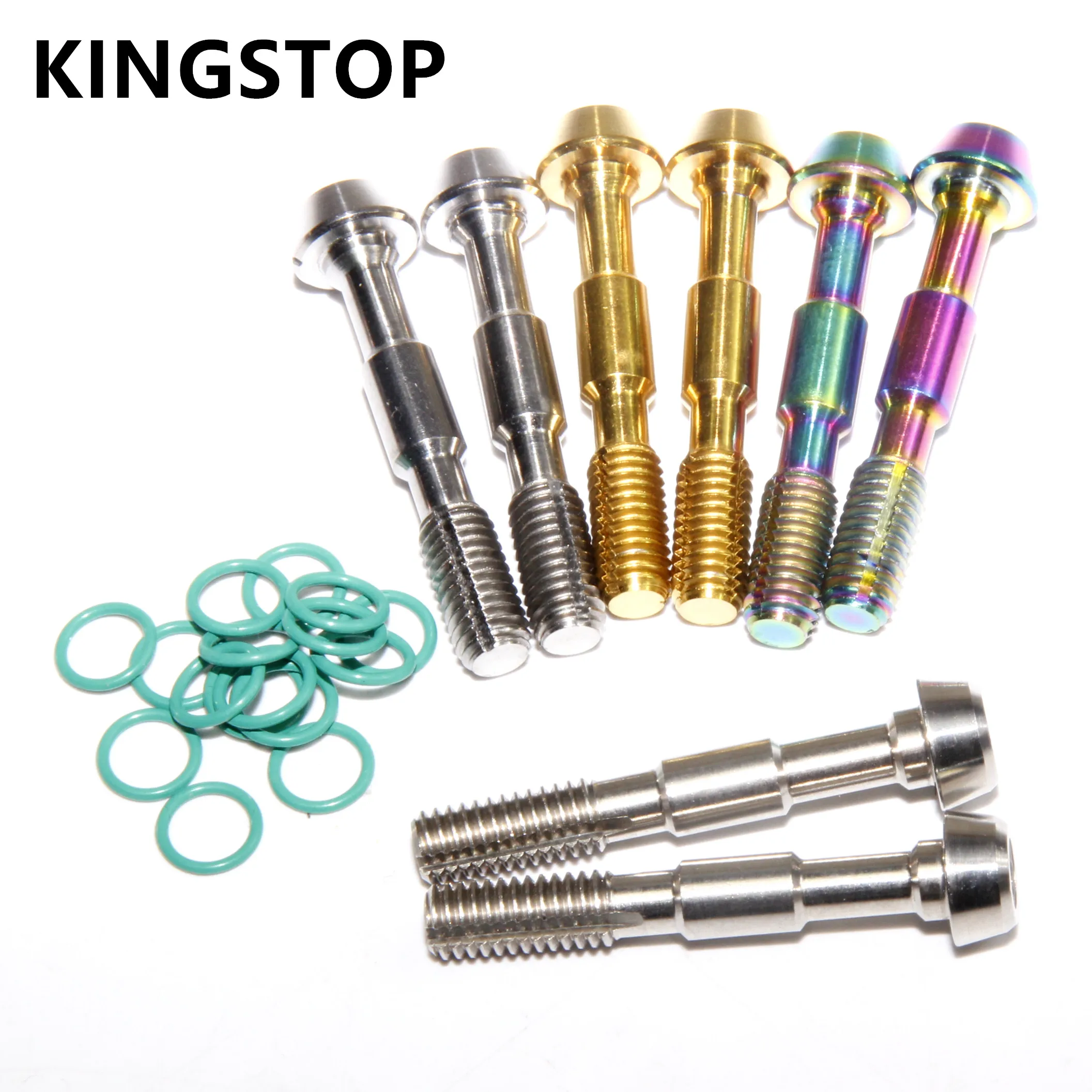 Sepeda Cakram Rem Kaliper Sekrup Selang Hidrolik Bersama Titanium dan