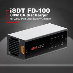 ISDT FD-100 80 Вт 6A Smart Управление Dis Зарядное устройство для 2-8 S Липо Батарея для модели RC пользователя зарядки XT60 Порты и разъёмы Зарядное