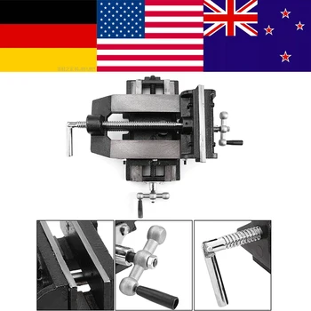 

60mm Cross Slide Drill Bench Press Vise Table Flat Clamp-on Plier Milling Machine Clamping Clamp Firmly Woodworking hand tool