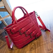HANSOMFY Spring And Summer Fashion Models Personalized Simple Wild Retro Buckets Handbag Shouldbag Messenger Bag