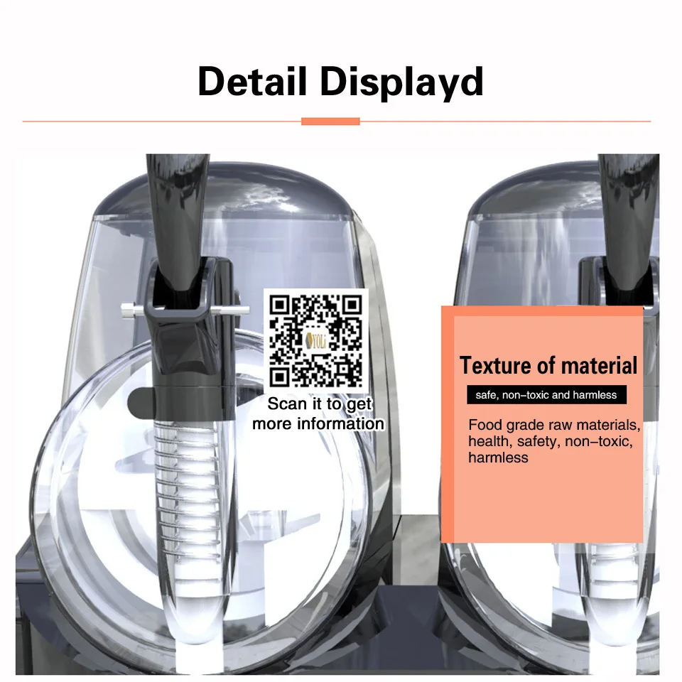 Slushy commercial slushie mix 2 tanks емкость 4 л. 110 В/220 В бесплатная доставка|Граниторы| |