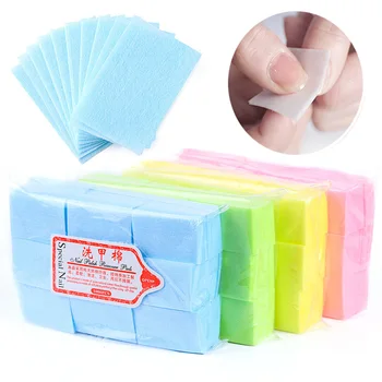

1000Pcs/Pack Nail Removal Wraps Lint Free Nail Art Gel Polish Cleaning Wet Paper Cotton Pad Nail Remover Wipes