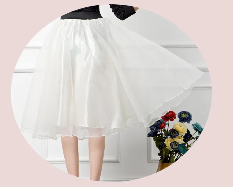 Высокая талия пряжа Eugen лук тюль юбка универсальная длинная юбка бант тюль юбка колено Элегантная мода