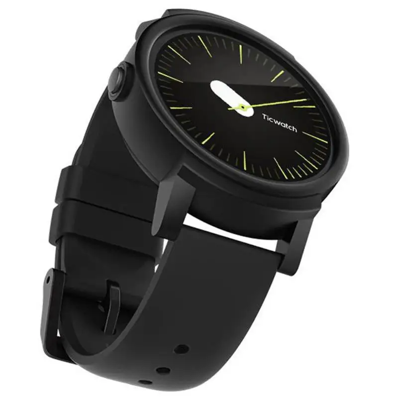 Смарт-часы Ticwatch E Expres, ОС Android, MT2601, двухъядерный, IP67, водонепроницаемый, Bluetooth 4,1, wifi, gps, умные часы, телефон, ремешок на подарок