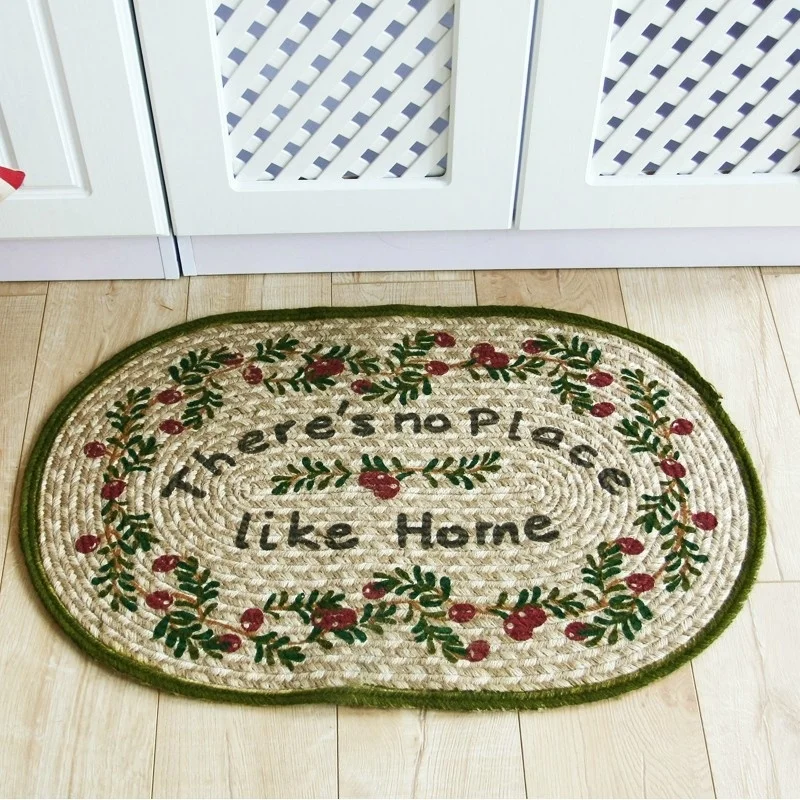 Floral Doormats Carpets Entrance Outdoor Mats Area Rugs Anti slip Pads