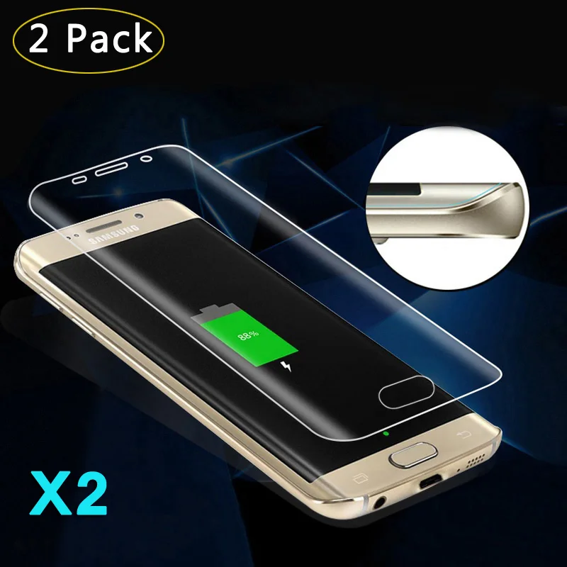 

S6 edge Screen Protector Transparent Full Cover Curved Soft Film for Samsung Galaxy S6 edge Plus LCD Display Screen Protector