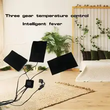 Многофункциональный водонепроницаемый Зимний теплый 5 В USB пасты колодки Электрический обогревающий мат для зимних пальто USB заряженный