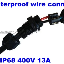 Светодиодный прожектор Уличные легкий адаптер 100 шт./лот 3 Шпильки IP68 400 В 13a электрические терминал, открытый водонепроницаемый разъем провода