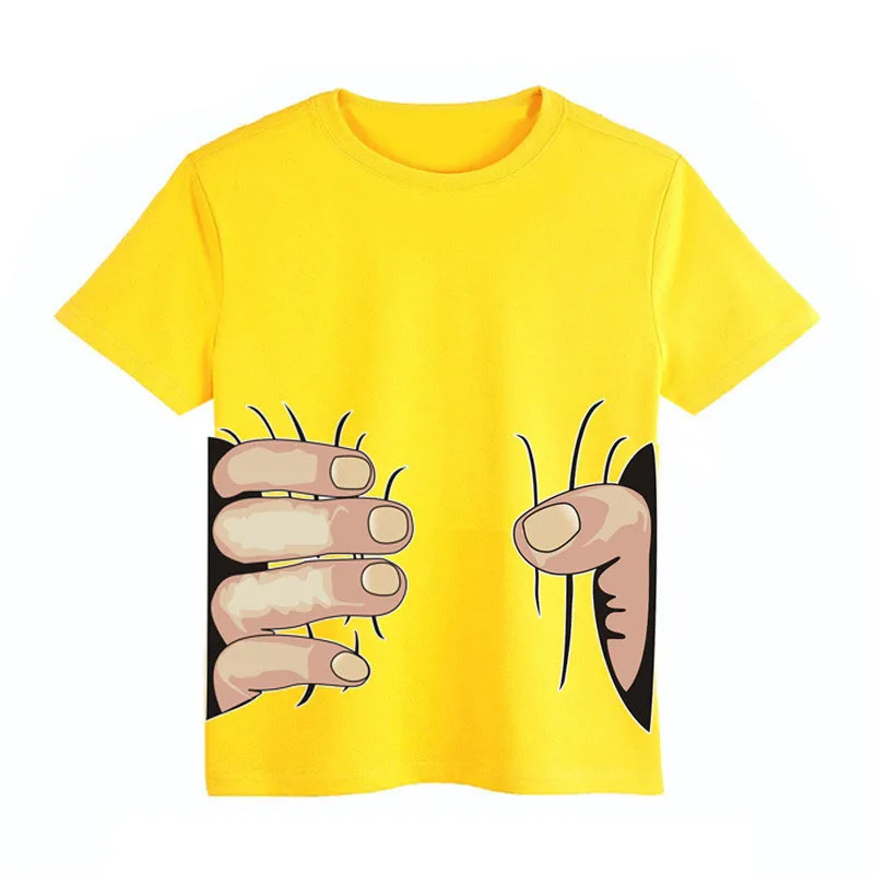 Лидер продаж, новая детская одежда футболка унисекс для мальчиков и девочек Детские футболки с коротким рукавом из хлопка с рисунком миньонов, 6 цветов