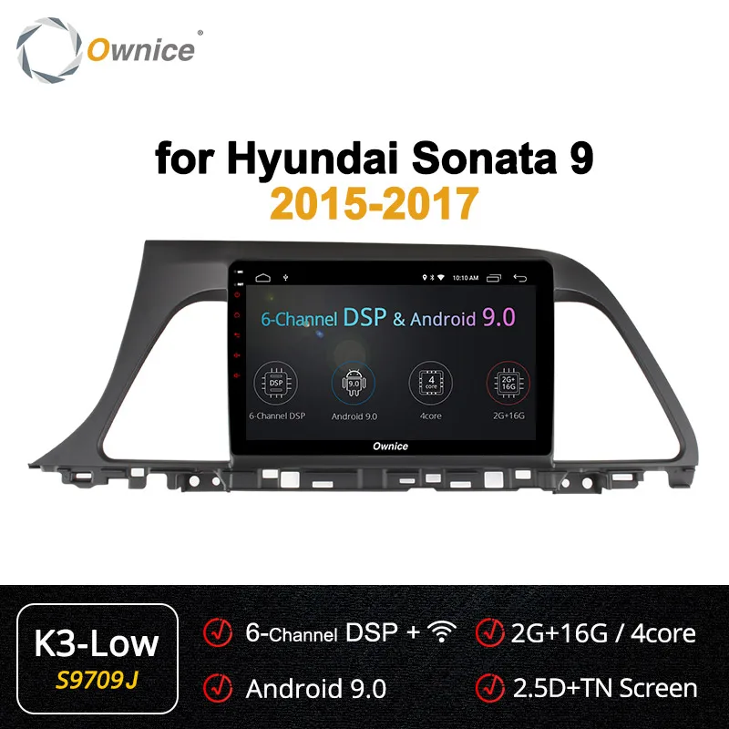 Ownice Восьмиядерный Android 9,0 автомобильный dvd-плеер для hyundai Sonata Gen 9 LF k3 k5 k6 головное устройство 360 Panorama SPDIF - Цвет: S9709 K3-Low