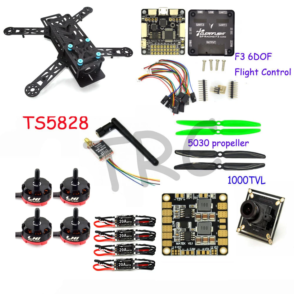 

RC plane QAV 250 PRO Carbon Fiber Mini Quadcopter Frame drone with camera F3 Flight Controller emax fpv RS2205 2300KV