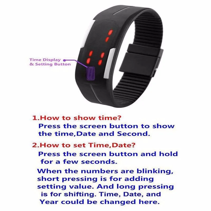 how to set the time of digital watch