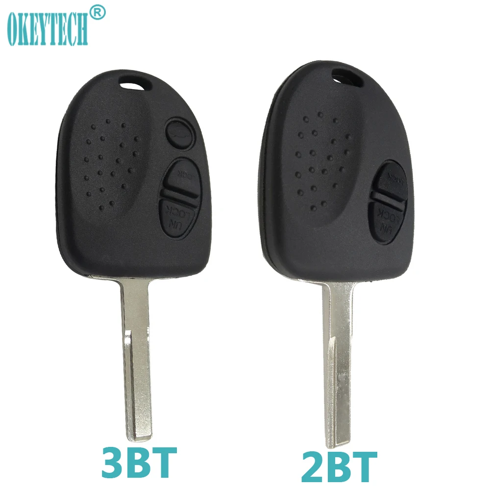 

OkeyTech For Chevrolet Uncut Blade Fob Car Key Case 2/3 Buttons Blank Key Shell Fit for Holden VS VT VX VY VZ WH WK Commodore