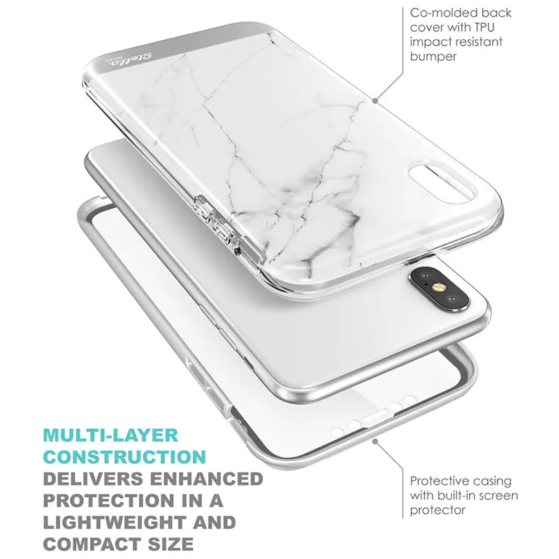 Для iphone Xs Max чехол SUPCASE UB Стелла Премиум Гибридный Блестящий блестящий Мраморный
