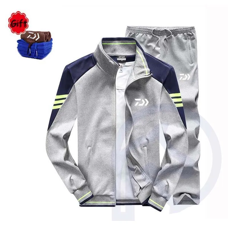 

2018 Spring Autumn Fishing Clothing Set Windproof Breathable Fishing Jacket Pant Outdoor Sports Hiking Camping Fishing Clothes