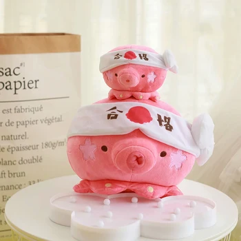 

candice guo! cute plush toy lovely cartoon kerchief fighting octopus pass a test soft stuffed doll cushion birthday gift 1pc