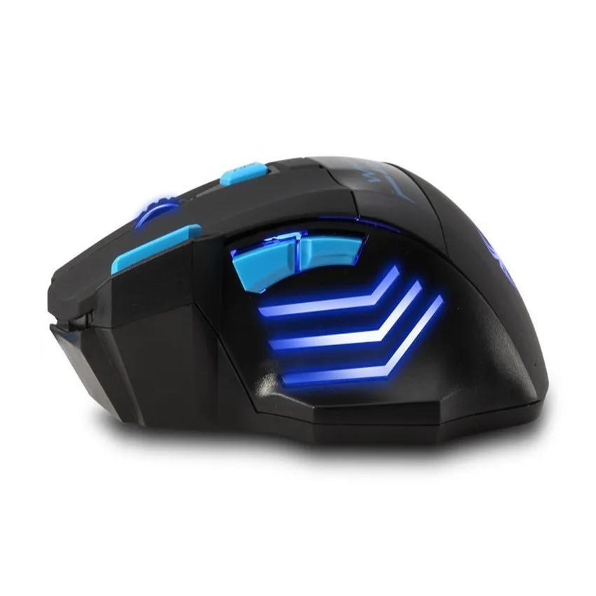 Zelotes F14LED Беспроводная игровая мышь оптическая компьютерная 2400DPI 2 4G ECHTPower Nighthawk 7D