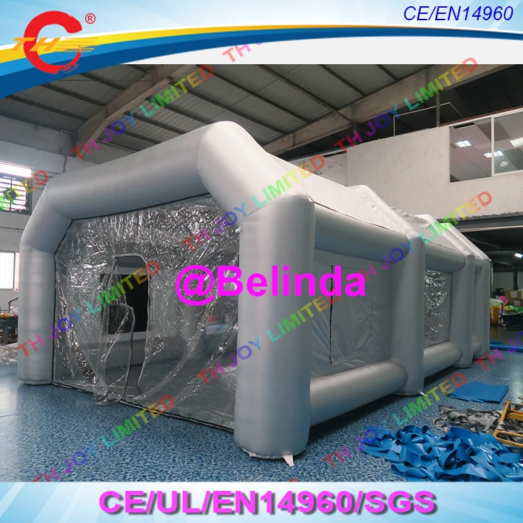 Free air shipping! 8x5x3m High quality inflatable paint booth