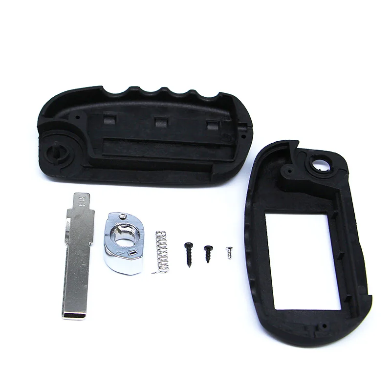 

New arrival switchblade key case for Scher Khan magicar 5 uncut blade fob case cover M5 folding car flip remote
