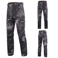 Черные мужские тактические военные плюс размер хлопковые брюки карман Открытый Стиль армейские брюки Теплые Мешковатые брюки хлопковые брюки OC