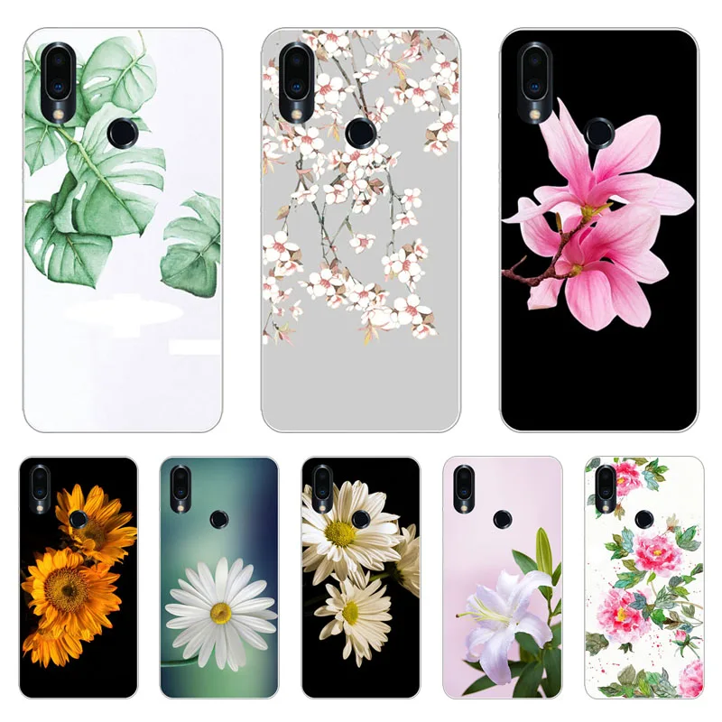 

Meizu note 9 Case,Silicon Colorful petals Painting Soft TPU Back Cover for Meizu note9 Phone shell Coque Funda