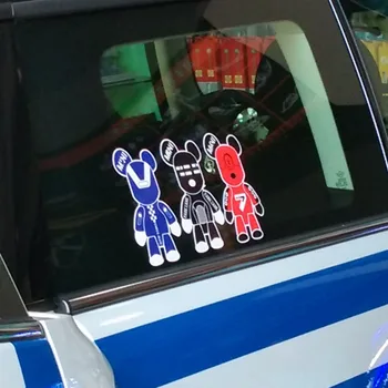 

3PCS Lovely Bears Vinyl Decal Car Sticker Window Auto Stickers Accessories for MINI Cooper S Countryman R 50 52 57 58 R56 F56 55