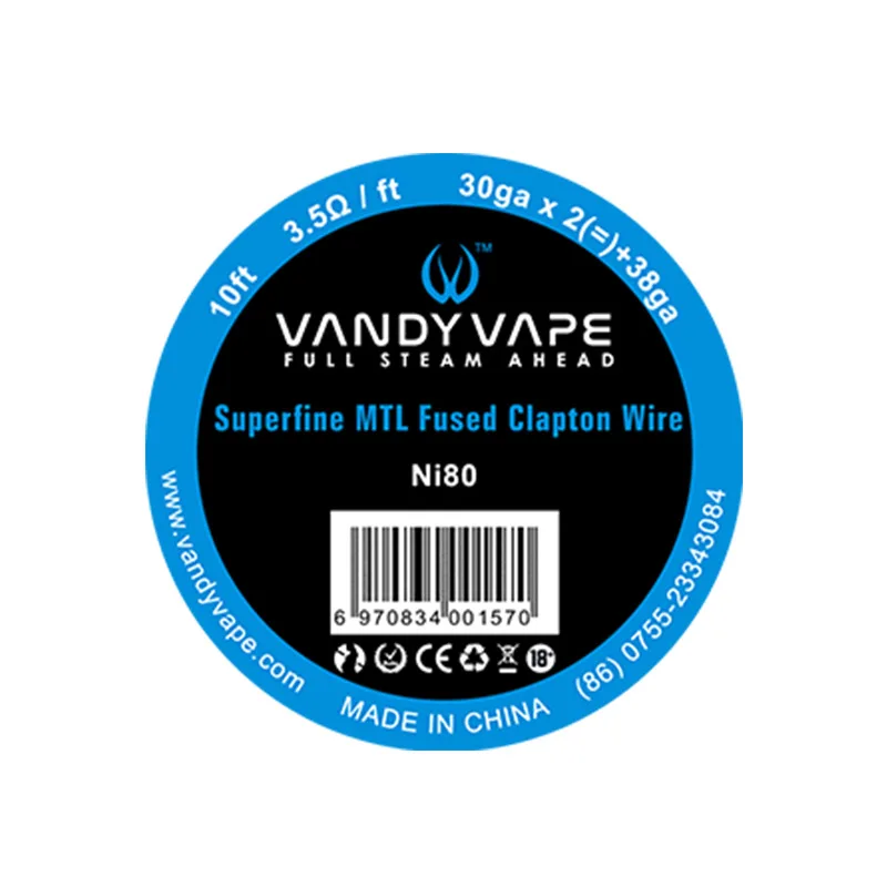 Vandy vape vvc coil. Vandy vape superfine mtl fused clapton. vandy vape mesh wire.