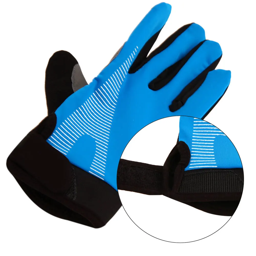 Дышащие велосипедные перчатки на полный палец, эластичные, унисекс, MTB, велосипедные перчатки для верховой езды, впитывающие пот варежки, сенсорный экран для BMX