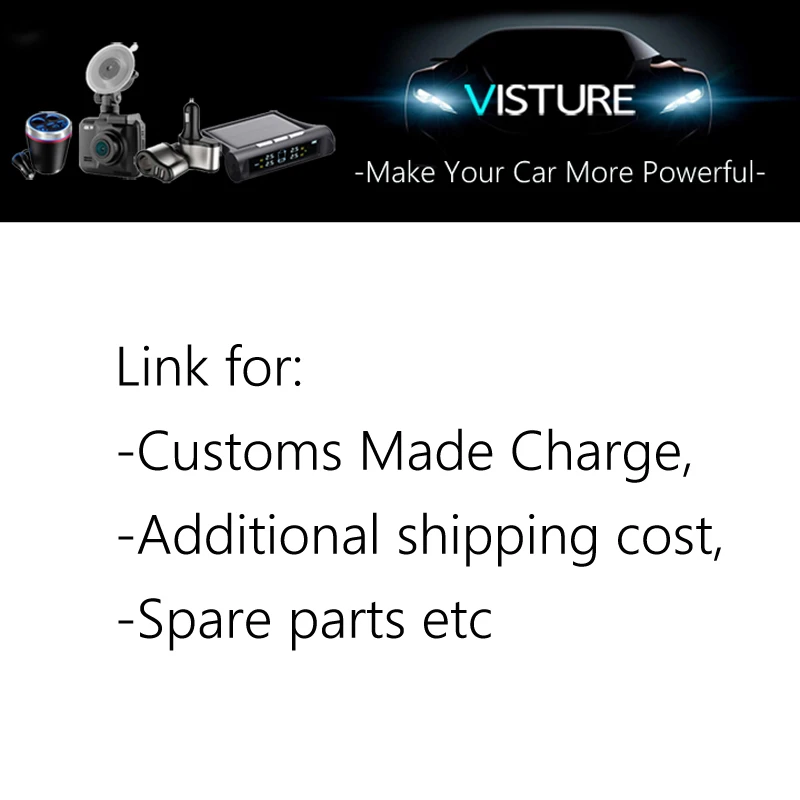 

Link for Customs Made Charge, Shipping Cost, Spare Parts, Aftersales etc