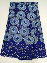 Королевский синий Лагос кружево африканские камни кружево ткань Высокое качество швейцарская вуаль кружево ткань Textil хорошее качество