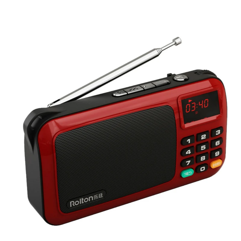 Elistoooop W405 портативный мини FM радио динамик музыкальный плеер TF карта USB для ПК iPod Телефон с светодиодный дисплей