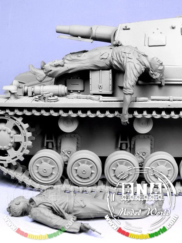 

1/35 Scale Resin Figure corpses (no tank)