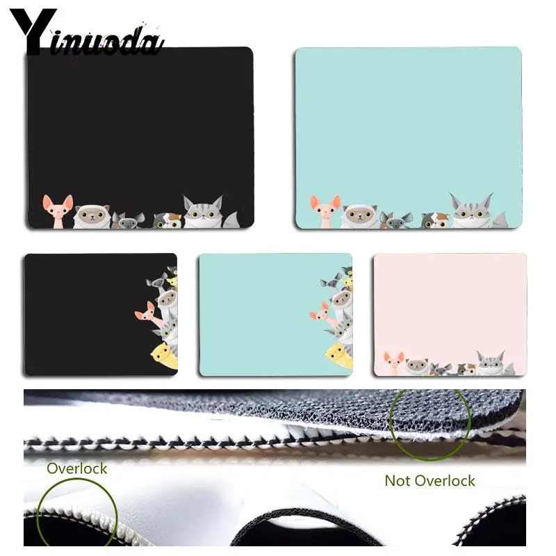 

Yinuoda Funny Lovely Animal Dog Cat Gamer Speed Mice Retail Small Rubber Mousepad Size for Size for 180x220x2mm and 250x290x2mm