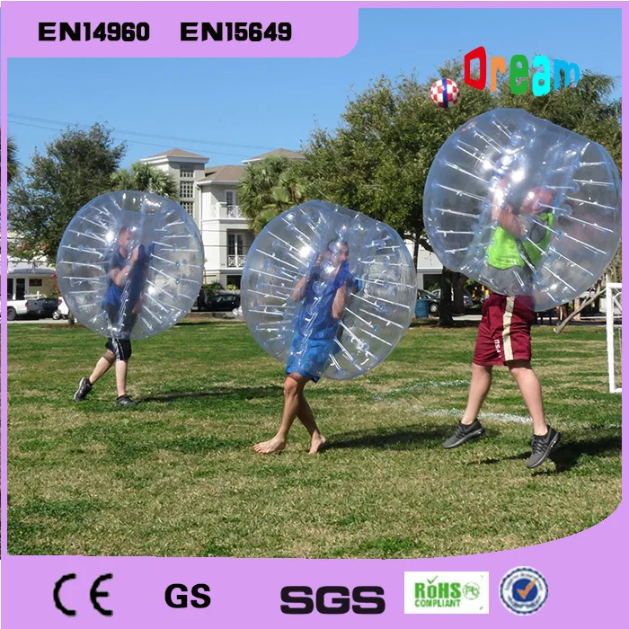 Hot Selling Free Logo 1 5M PVC Inflatable Bubble Ball Zorb Bubble Soccer Suits Bumper Ball