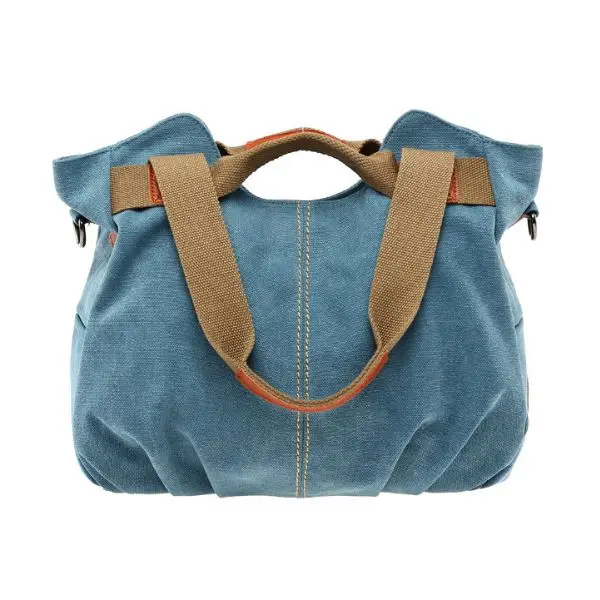 

Women's Ladies Casual Vintage Hobo Canvas Daily Purse Top Handle Shoulder Shopper Handbag