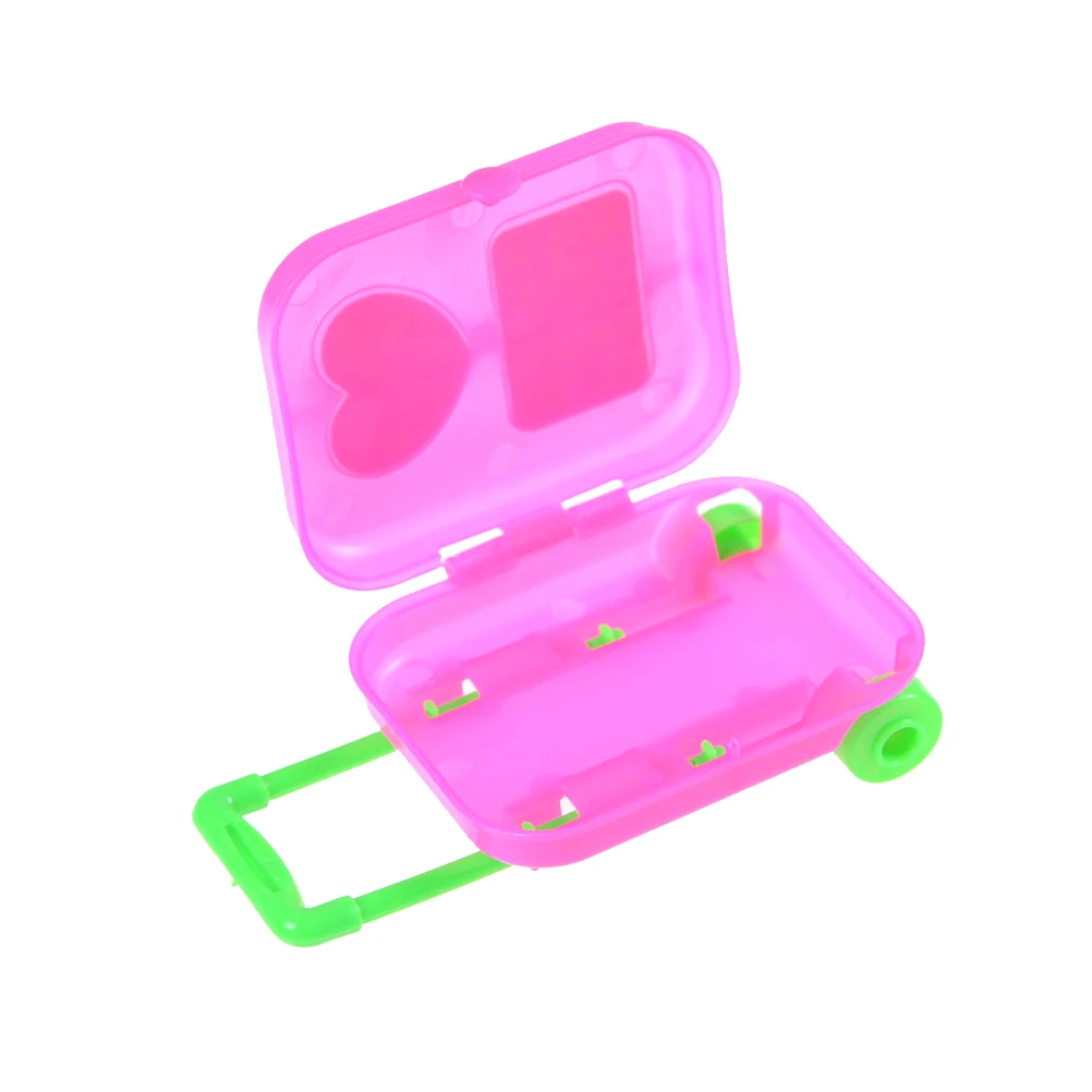 Buy Cute Pink Dollhouse Plastic Rolling Suitcase