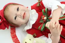 Baby font b Christmas b font font b gift b font dolls reborn babies 55CM size