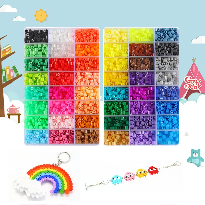 5mm Hama perles 48 couleurs Perler perles Puzzle éducation jouet fusible perle Puzzle 3D pour enfants 1000 pièces/sac abalorios