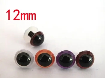 

40pcs(20pairs) 12mm 4color Safety Eyes Plastic Eyes with white washer