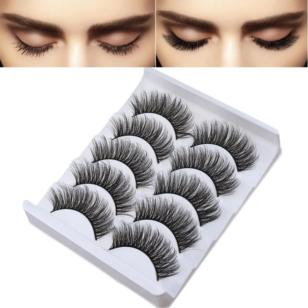 

13 Styles 5 Pairs/Set 3D Natural false Eyelashes Mink Lashes Reusable Makeup Fake Lashes Eyelash Extension Beauty Accessories