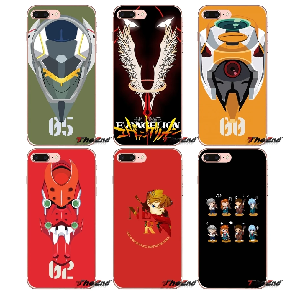 

For iPhone X 4 4S 5 5S 5C SE 6 6S 7 8 Plus Samsung Galaxy J1 J3 J5 J7 A3 A5 2016 2017 neon genesis evangelion eva Phone Bag Case